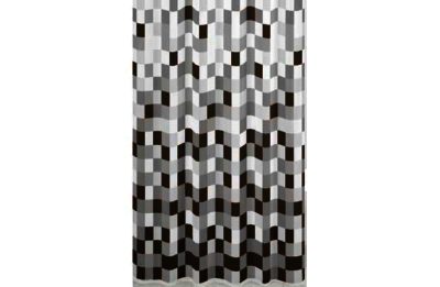 Sabichi Guggenheim Shower Curtain - Black